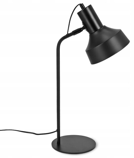 Černá stolní lampa E27, nastavitelná