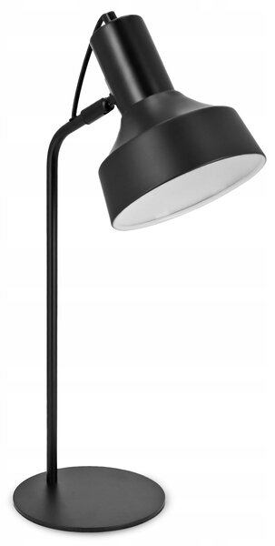 Černá stolní lampa E27, nastavitelná