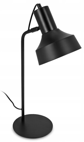 Černá stolní lampa E27, nastavitelná