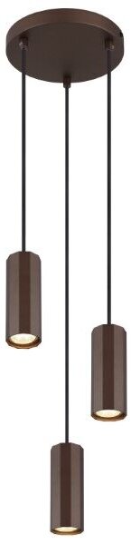 GLOBO 57919-3H JAMES závěsné svítidlo D210mm 3xGU10 bronzová hnědá