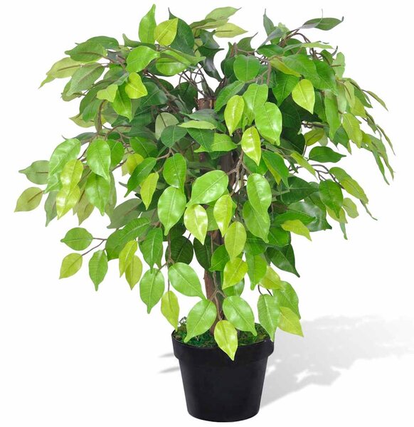 Umělý trpasličí fíkus (fíkovník) v květináči 60 cm 241358