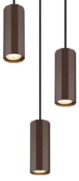 GLOBO 57919-3H JAMES závěsné svítidlo D210mm 3xGU10 bronzová hnědá