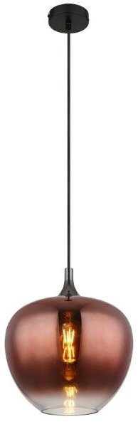 GLOBO 15548H1G MAXY závěsné svítidlo D290mm 1xE27 černá, měděná