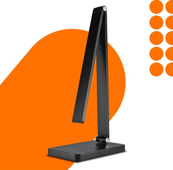 LED stolní lampa 7 W, s bezdrátovým nabíjením, s dotykovým ovládáním, CCT