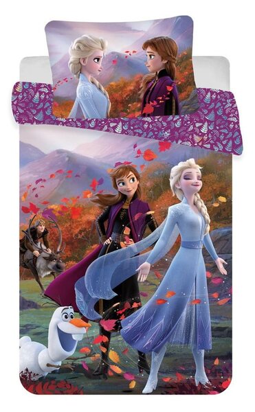 Bavlněné dětské povlečení do postýlky 100x135 cm Frozen "Wind" – Jerry Fabrics