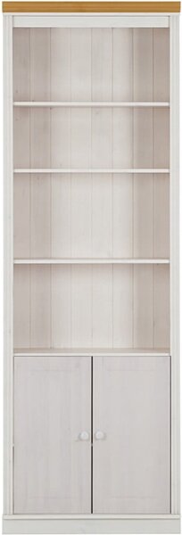 Bílá knihovna z borovicového dřeva 74x223 cm Anita – Støraa