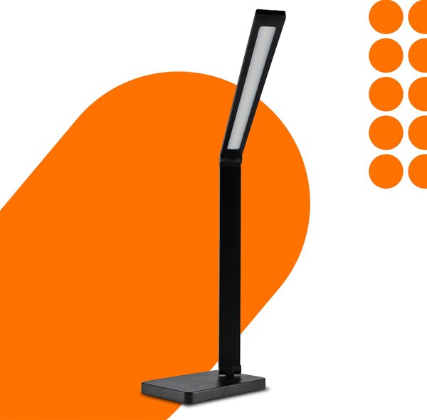 LED stolní lampa 7 W, s bezdrátovým nabíjením, s dotykovým ovládáním, CCT