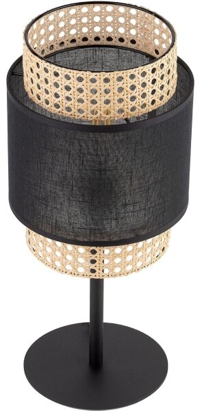 Stolní lampa BOHO 1xE27/15W/230V černá/ratan