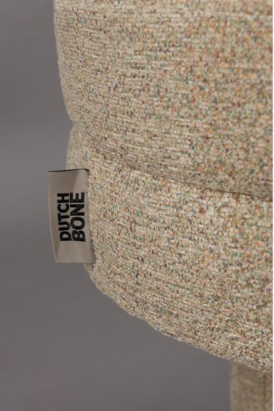 Béžová lavice z textilie bouclé Fern – Dutchbone