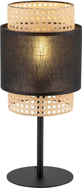 Stolní lampa BOHO 1xE27/15W/230V černá/ratan