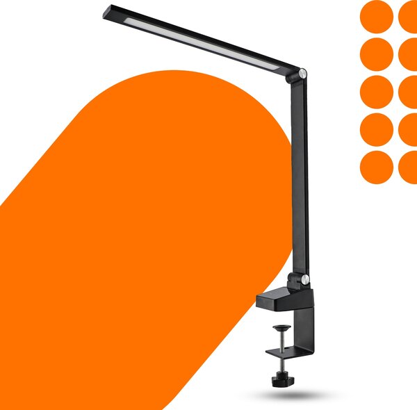 LED stolní lampa 10 W, s dotykovým ovládáním, CCT, nastavitelná, 350 lm