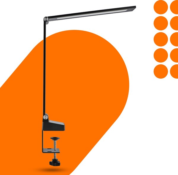 LED stolní lampa 10 W, s dotykovým ovládáním, CCT, nastavitelná, 350 lm