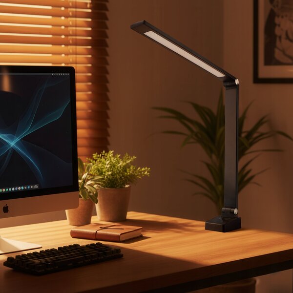 LED stolní lampa 10 W, s dotykovým ovládáním, CCT, nastavitelná, 350 lm