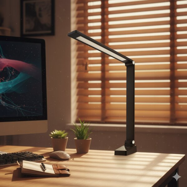 LED stolní lampa 10 W, s dotykovým ovládáním, CCT, nastavitelná, 350 lm