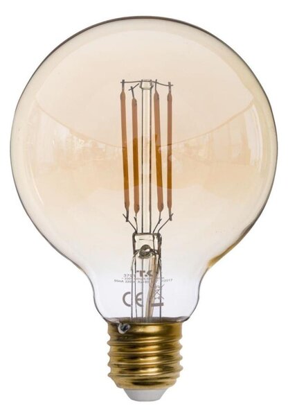 LED Žárovka AMBER G95 E27/6,5W/230V 3200K