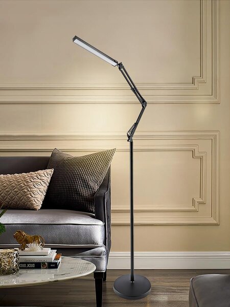 LED stojací lampa 10 W, 3 režimy barvy světla, 350 lm, teplá bílá