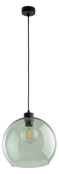 Lustr na lanku CUBUS 1xE27/15W/230V černá/kouřová zelená