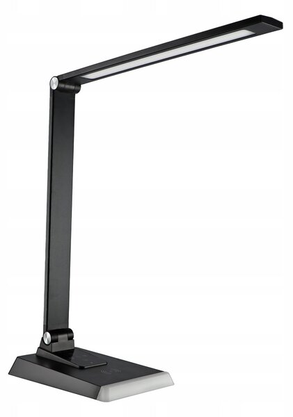 LED stolní lampa, s bezdrátovým nabíjením, s dotykovým ovládáním, stmívatelná