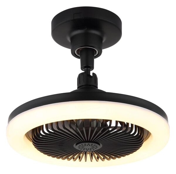 Globo 03680S - LED Stm stropní ventilátor LIDEA LED/20W/230V 3000-6500K černá+DO