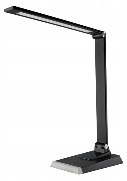 LED stolní lampa, s bezdrátovým nabíjením, s dotykovým ovládáním, stmívatelná