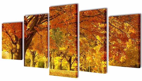 Sada obrazů, tisk na plátně, javor, 100 x 50 cm 241576