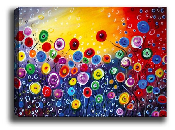 Wallity Obraz na plátně Abstraction field 50x70 cm