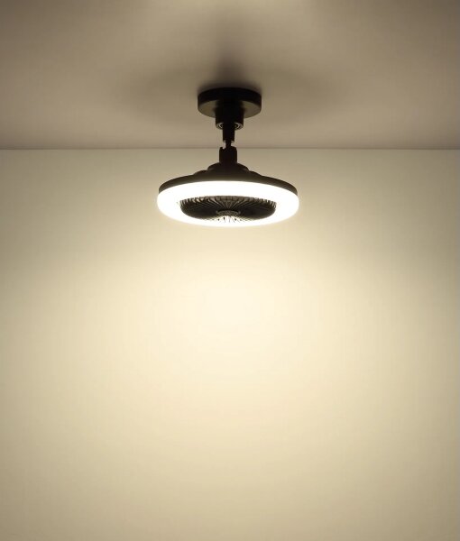 Globo 03680S - LED Stm stropní ventilátor LIDEA LED/20W/230V 3000-6500K černá+DO