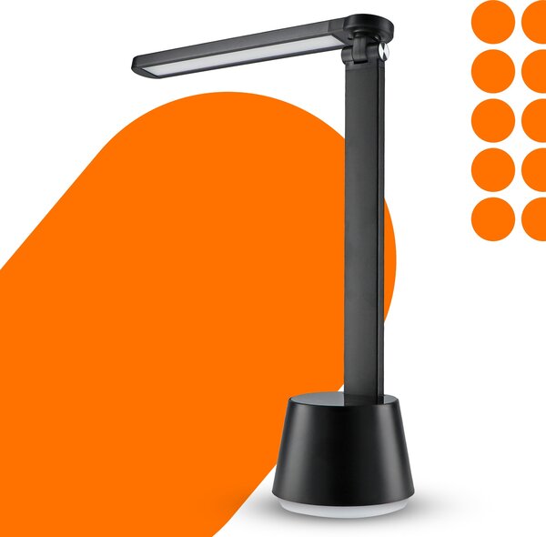 LED stolní lampa 10 W, s dotykovým ovládáním, stmívatelná, nastavitelná, 350 lm, IP20