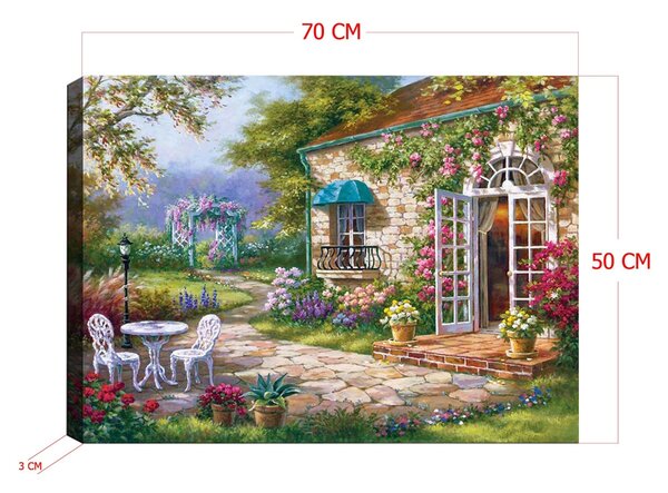 Wallity Obraz na plátně Dream garden 50x70 cm