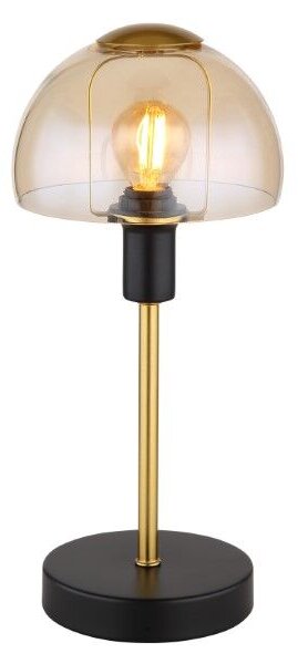 GLOBO 21914A KOKKINI dotyková stolní lampička V320mm 1xE14 černá, jantarová ON/OFF