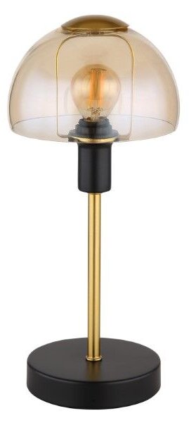 GLOBO 21914A KOKKINI dotyková stolní lampička V320mm 1xE14 černá, jantarová ON/OFF