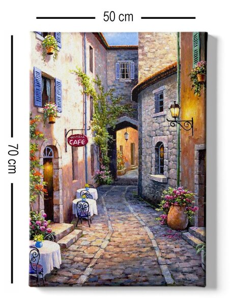 Wallity Obraz na plátně Seaside town aisle 50x70 cm