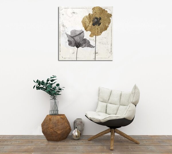 Wallity Obraz na plátně Poppies KC142 45x45 cm