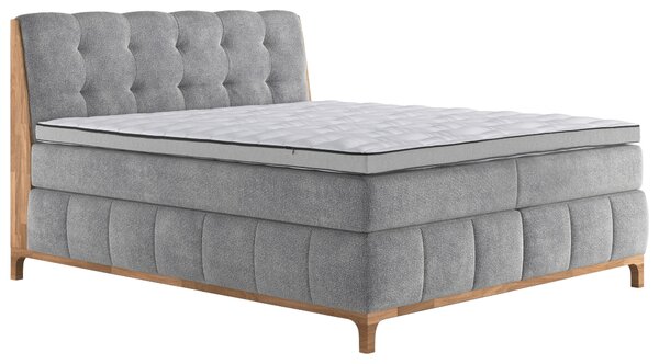 POSTEL BOXSPRING, barvy stříbra MID.YOU - Manželské postele, Online Only