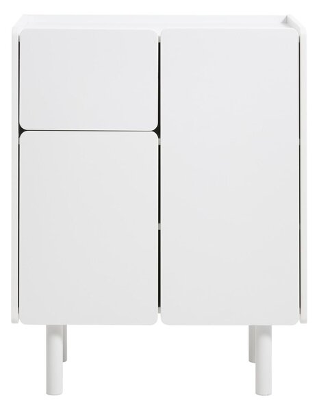 Bílá skříňka 80x100x40 cm Bera – Unique Furniture