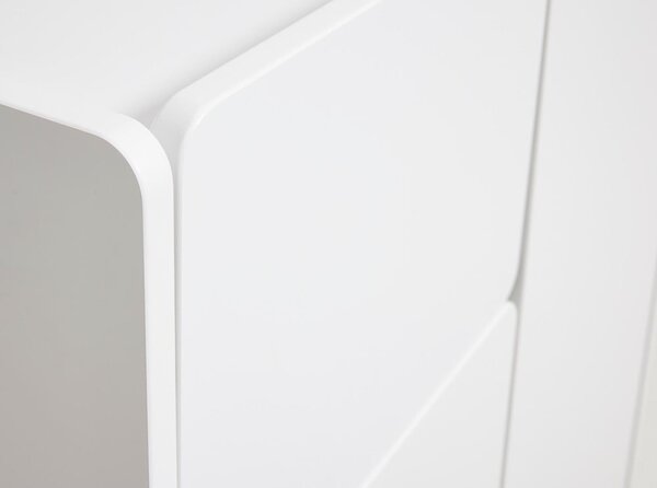Bílá skříňka 80x100x40 cm Bera – Unique Furniture