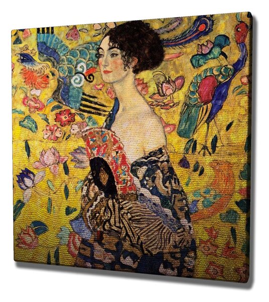 Wallity Reprodukce obrazu Lady with fan KC242 45x45 cm
