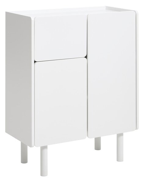 Bílá skříňka 80x100x40 cm Bera – Unique Furniture