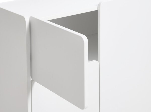 Bílá skříňka 80x100x40 cm Bera – Unique Furniture