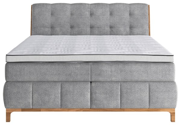 POSTEL BOXSPRING, barvy stříbra MID.YOU - Manželské postele, Online Only