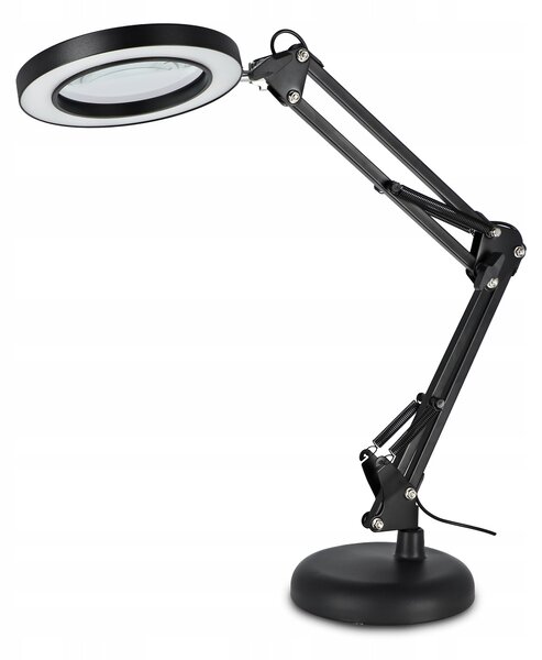 LED stolní lampa, stmívatelná, s lupou, 10 W