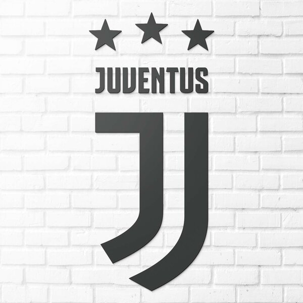 DUBLEZ | Dřevěné logo fotbalového klubu - Juventus | Obraz