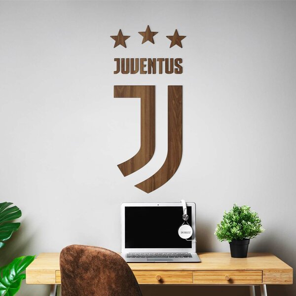 DUBLEZ | Dřevěné logo fotbalového klubu - Juventus | Obraz