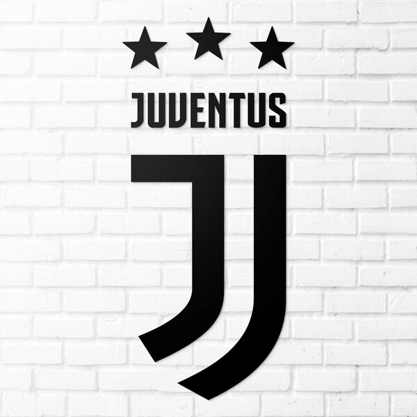 DUBLEZ | Dřevěné logo fotbalového klubu - Juventus | Obraz