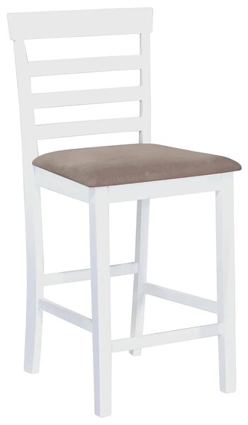 Barové židle 2 ks bílé textil 241702