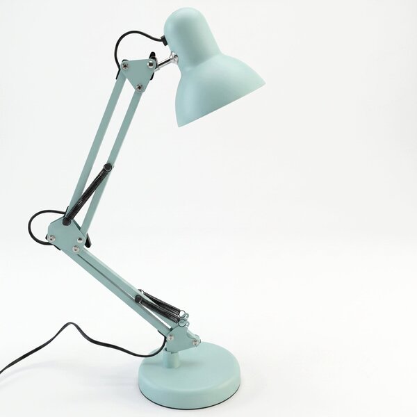 Mátová stolní lampa E27, nastavitelná, s klipsem, IP20