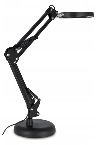 LED stolní lampa, stmívatelná, s lupou, 10 W