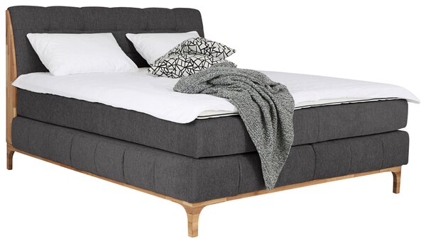 POSTEL BOXSPRING, 160/200 cm, tmavě šedá MID.YOU - Manželské postele, Online Only