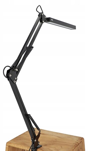 LED stolní lampa, stmívatelná, s klipsem, 10 W, 300 lm, teplá bílá