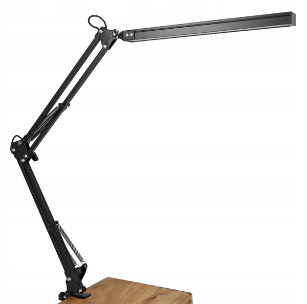 LED stolní lampa, stmívatelná, s klipsem, 10 W, 300 lm, teplá bílá